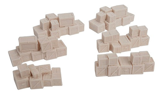 Bar Mills 02009 HO Wooden Crate Stack Unpainted Resin Clusters