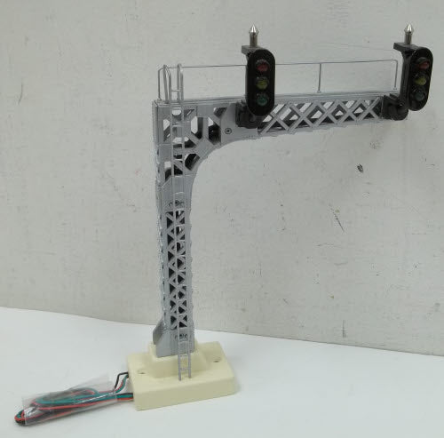 MTH 30-11009 O Scale Cantilevered Signal Bridge LN/Box
