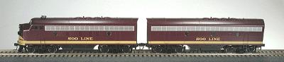 Stewart 5515 HO Soo Line Diesel EMD F3 Phase IV/F7 Phase I Early A/B Set