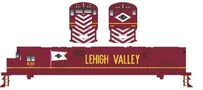Stewart Hobbies 6231 HO Lehigh Valley Alco Century Diesel Locomotive #627