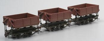 Bachmann 29801 On30 Logging and Mining Wood Side Dump Cars (Set of 3) NIB