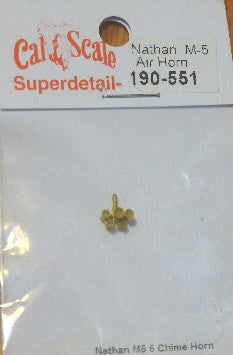 Cal Scale 190-551 HO Unpainted Brass Casting Nathan M-5 Horn