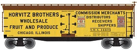 Atlas 50001263 N Horvitz Brothers 40' Wood Reefer NWX #14404