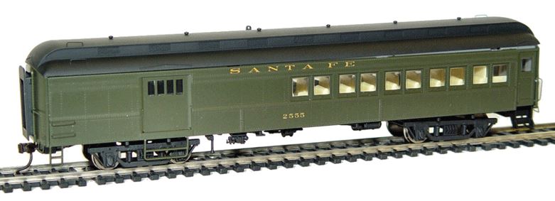 Rivarossi HR4212 HO Santa Fe 60' Heavyweight Combine #2555 LN/Box