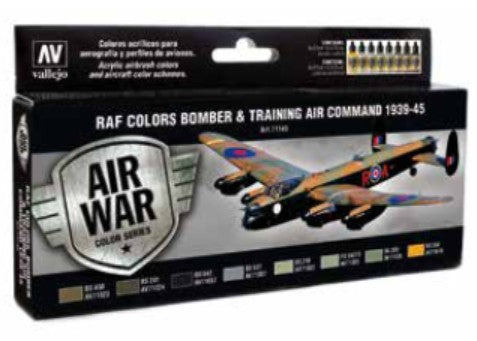 Vallejo Paint 71145 RAF Colors Bomber & Training Air Command 1939-1945 Paints