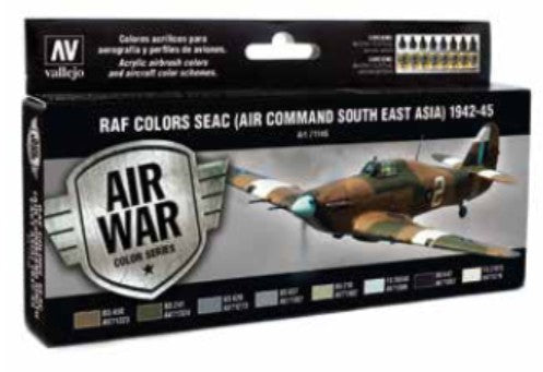 Vallejo Paint 71146 RAF Colors SEAC Air Command South East Asia 1942-1945 Paints