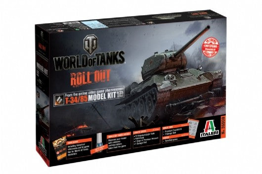 Italeri 37509 1:35 World of s T-34/85 Military Tank Model Kit