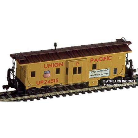 Athearn 1180 HO Union Pacific 37' Bay Window Caboose