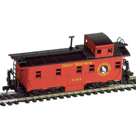 Athearn 1260 HO Scale Great Northern 34' Cupola Caboose Kit
