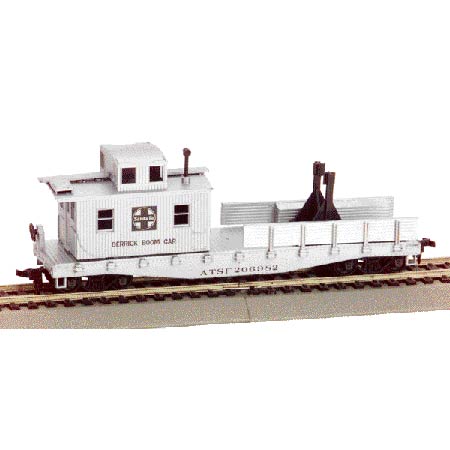 Athearn 1280 HO Atchison, Topeka and Santa Fe Work Caboose with Crane Tender Kit