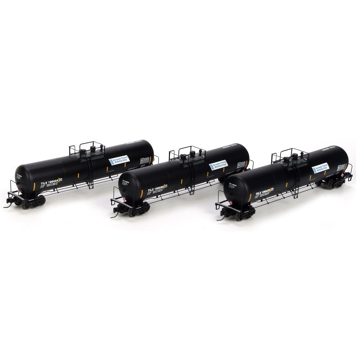 Athearn 22259 N TILX 30K Gallon Ethanol Tank #1 (Set of 3)