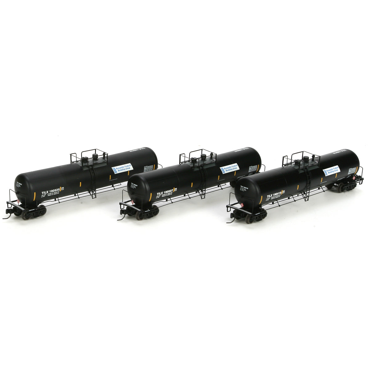 Athearn 22260 N TILX 30K Gallon Ethanol Tank #2 (Set of 3)