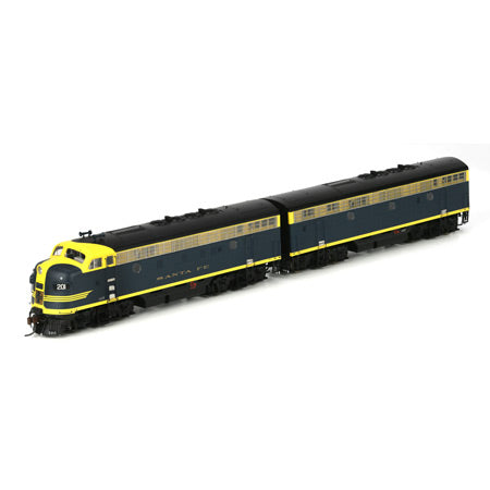 Athearn 22612 HO Santa Fe F3 A/B with DCC Cat Whisker #201C/201B