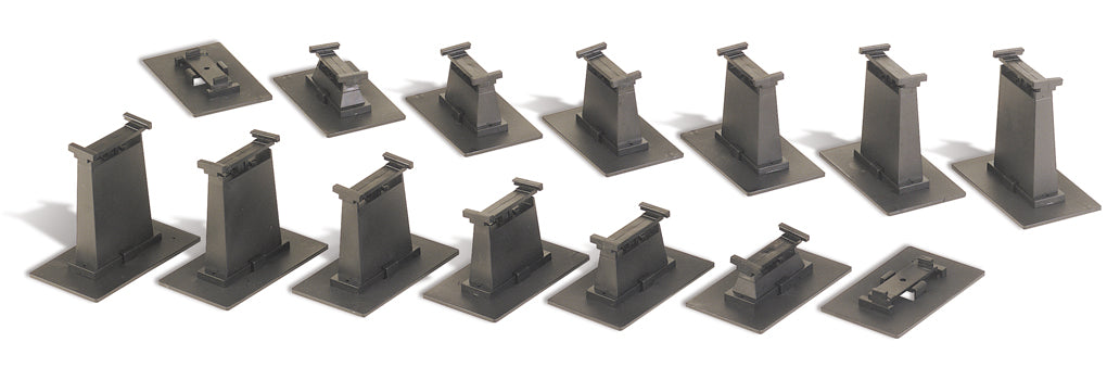Bachmann 44871 N E-Z Track Graduated Pier (Set of 16)