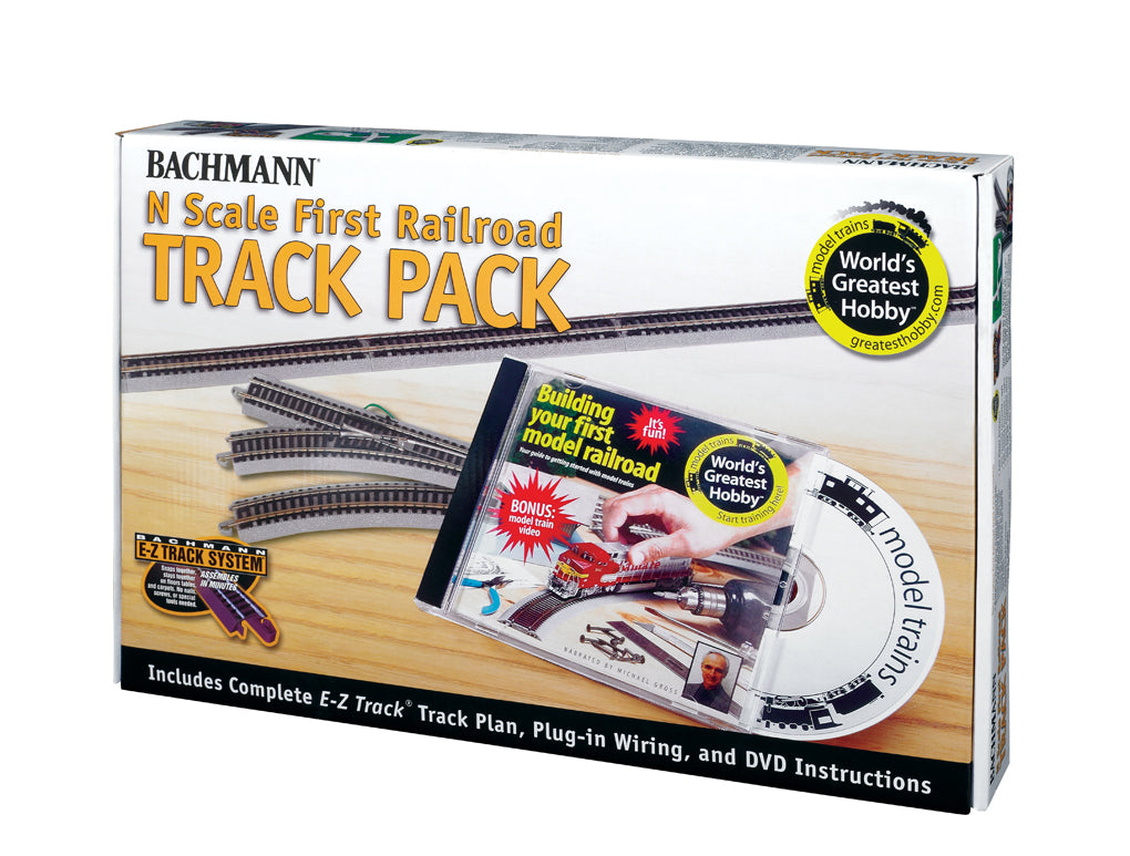Bachmann 44896 N Nickel Silver First Railroad E-Z Track Expansion Pack