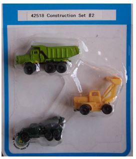 Bachmann 42518 N Construction Equipment Vehicles Set #2 (Pack of 3)