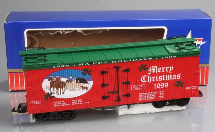 USA Trains 13017 G 1999 Christmas Reefer Car LN/Box