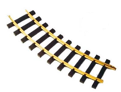 USA Trains R81700 G Brass 10' Diameter Curved Track Section