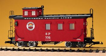 USA Trains 12019 G Southern Pacific Wood Side Caboose #775 (Metal Wheels)