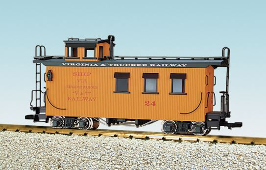USA Trains 12020 G Virginia & Truckee Wood Side Caboose #24 LN/Box