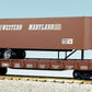 USA Trains 17022 G Western Maryland Piggyback Flatcar with Trailer