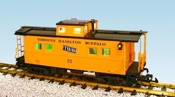 USA Trains R12171 G Toronto, Hamilton & Buffalo Center-Cupola Steel Caboose #72