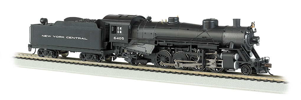 Bachmann 54304 HO NYC 2-8-2 Mikado Steam Loco w/ Med Tender w/ Sound & DCC #6405