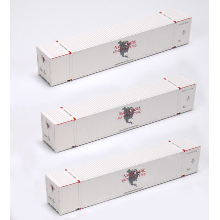 Athearn 26577 HO National Fast Freight 53' Jindo Container (Set of 3)