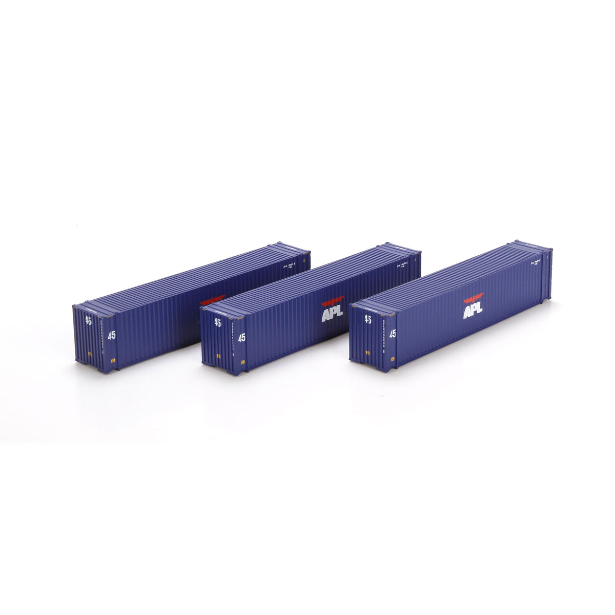 Athearn 27775 HO APL American President Lines 45' Container (Set of 3)