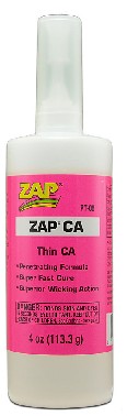 Pacer Glue PT-06 Pacer Technology Zap CA Adhesives 4 oz Bottle