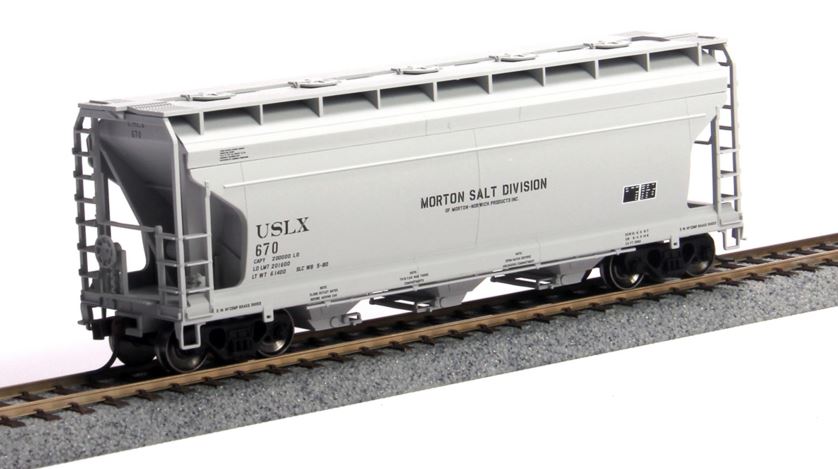 Atlas 20001145 HO Morton Salt Division ACF 3560 Centerflow Covered Hopper #670