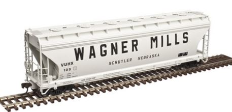 Atlas 20003477 HO Wagner Mills ACF 4650 Centerflow Covered Hopper #109