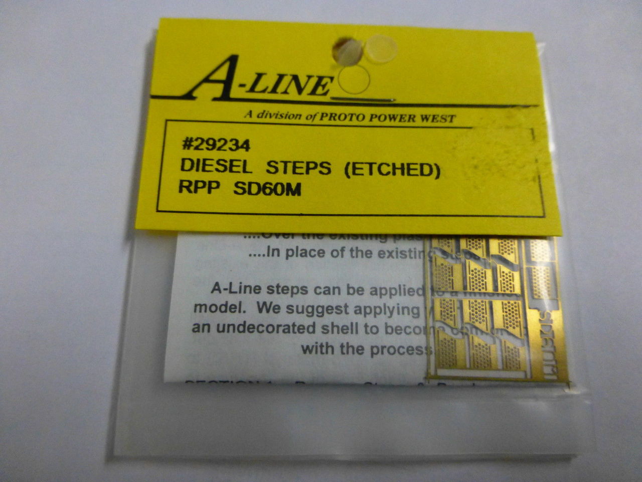 A-Line 29234 HO RPP SD60M Brass Diesel Steps