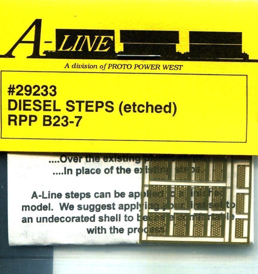 A-Line 29233 HO RPP B23-7 Brass Diesel Steps