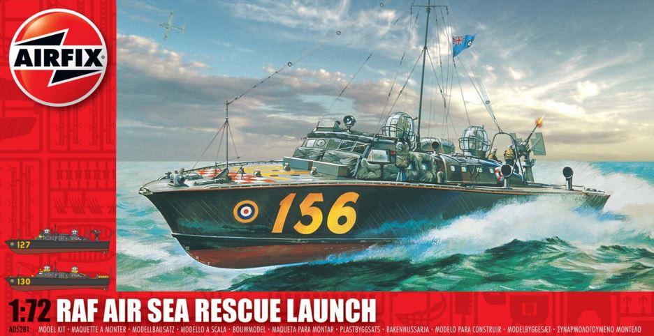 Airfix Products A05281 1:72 RAF Air Sea Rescue Launch Boat Plastic Model Kit