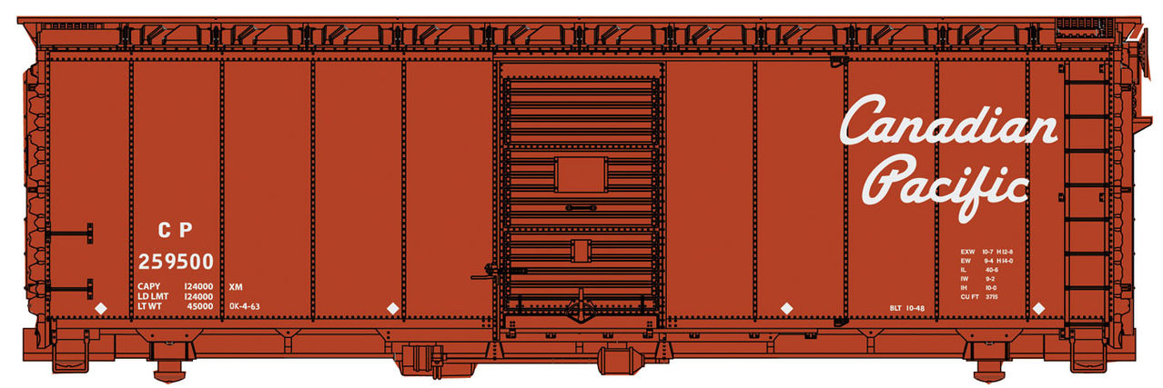Walthers 910-1756 HO Canadian Pacific 40' AAR 1948 Boxcar - Ready to Run #259520
