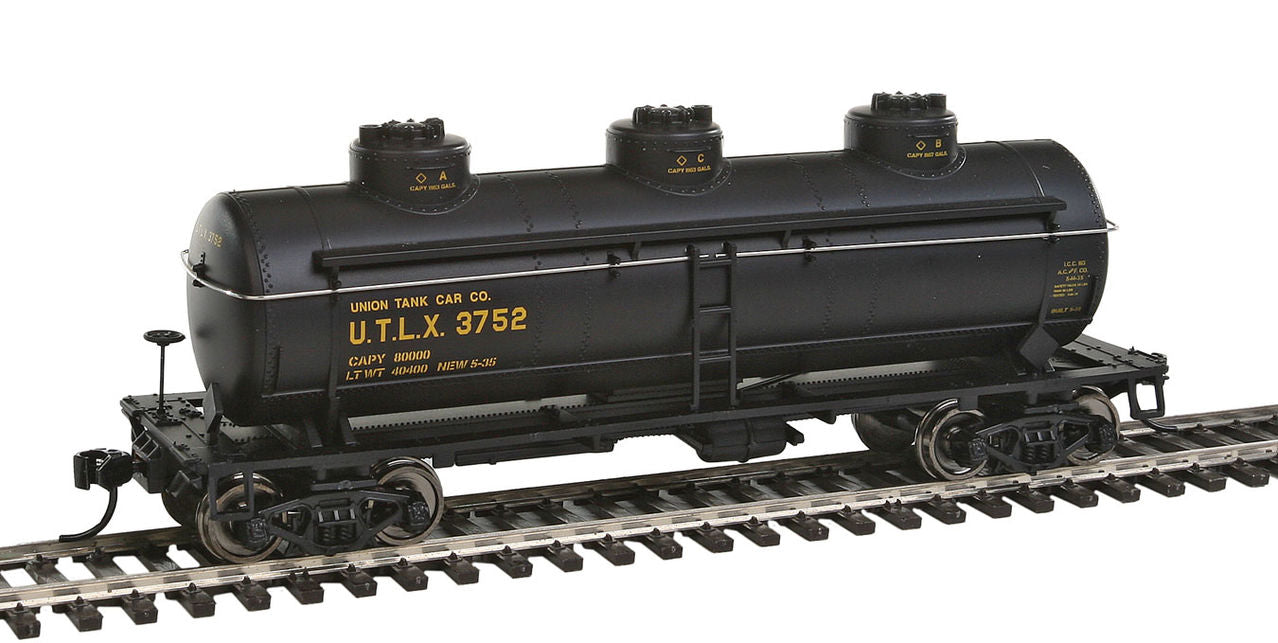 Walthers 910-1112 HO Union Tank Line UTLX 36' 3-Dome Tank Car RTR #3752