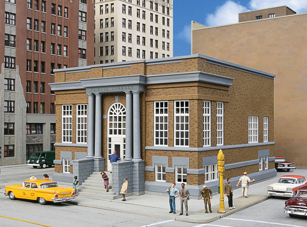 Walthers 933-3493 HO Public Library Building Government Building Kit