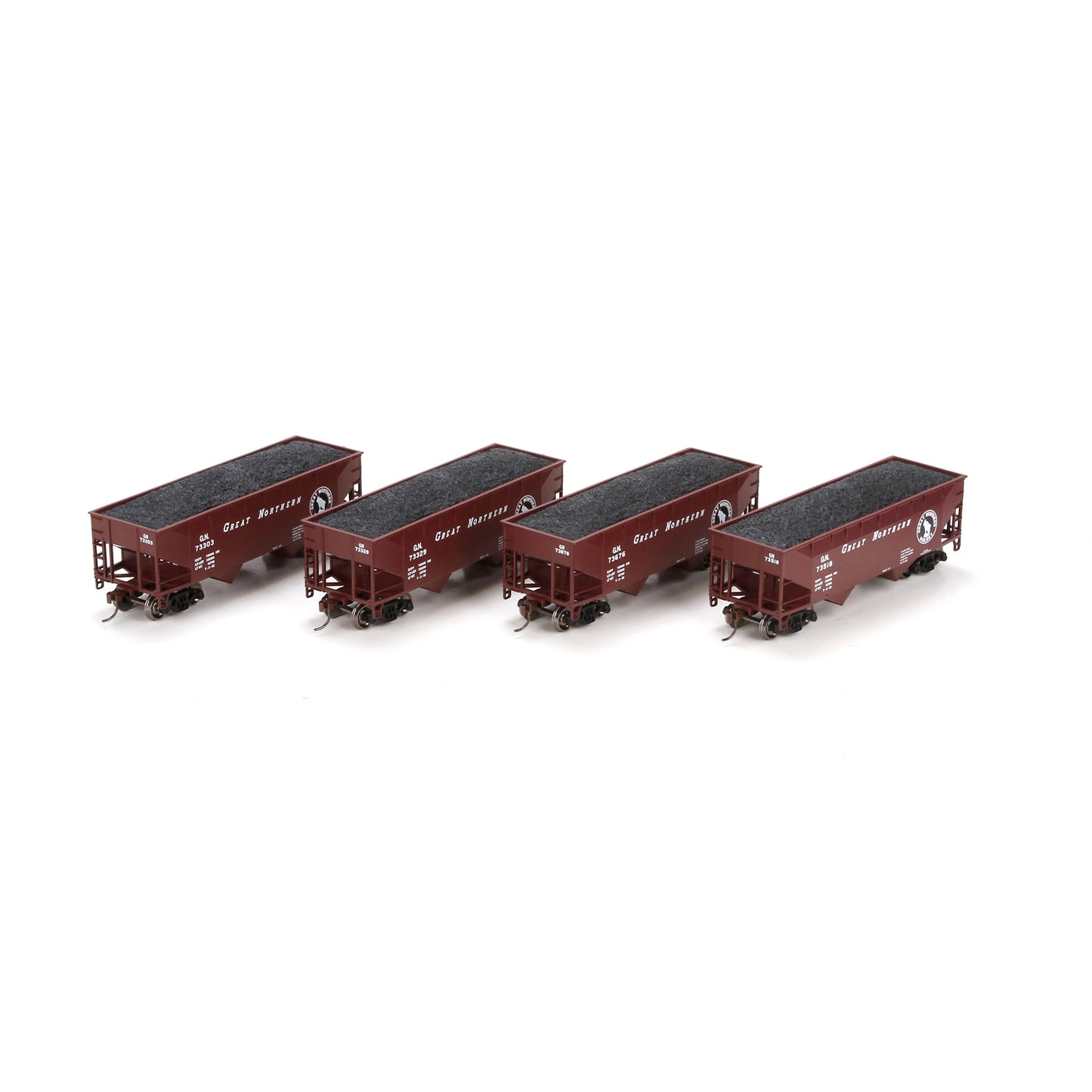 Athearn 70219 HO Great Northern 34' Offset Hopper #1 (Set of 4)