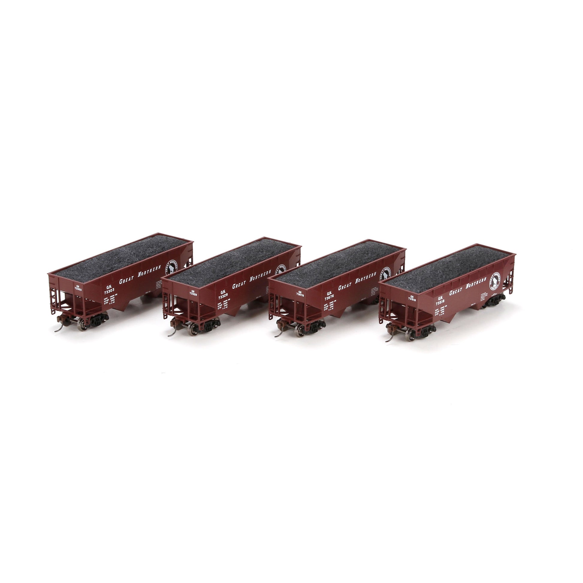 Athearn 70219 HO Great Northern 34' Offset Hopper #1 (Set of 4)