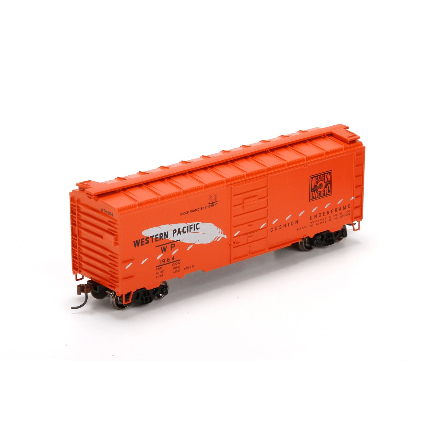 Athearn 71999 HO Scale Western Pacific 40' Superior Door Box Car #1964