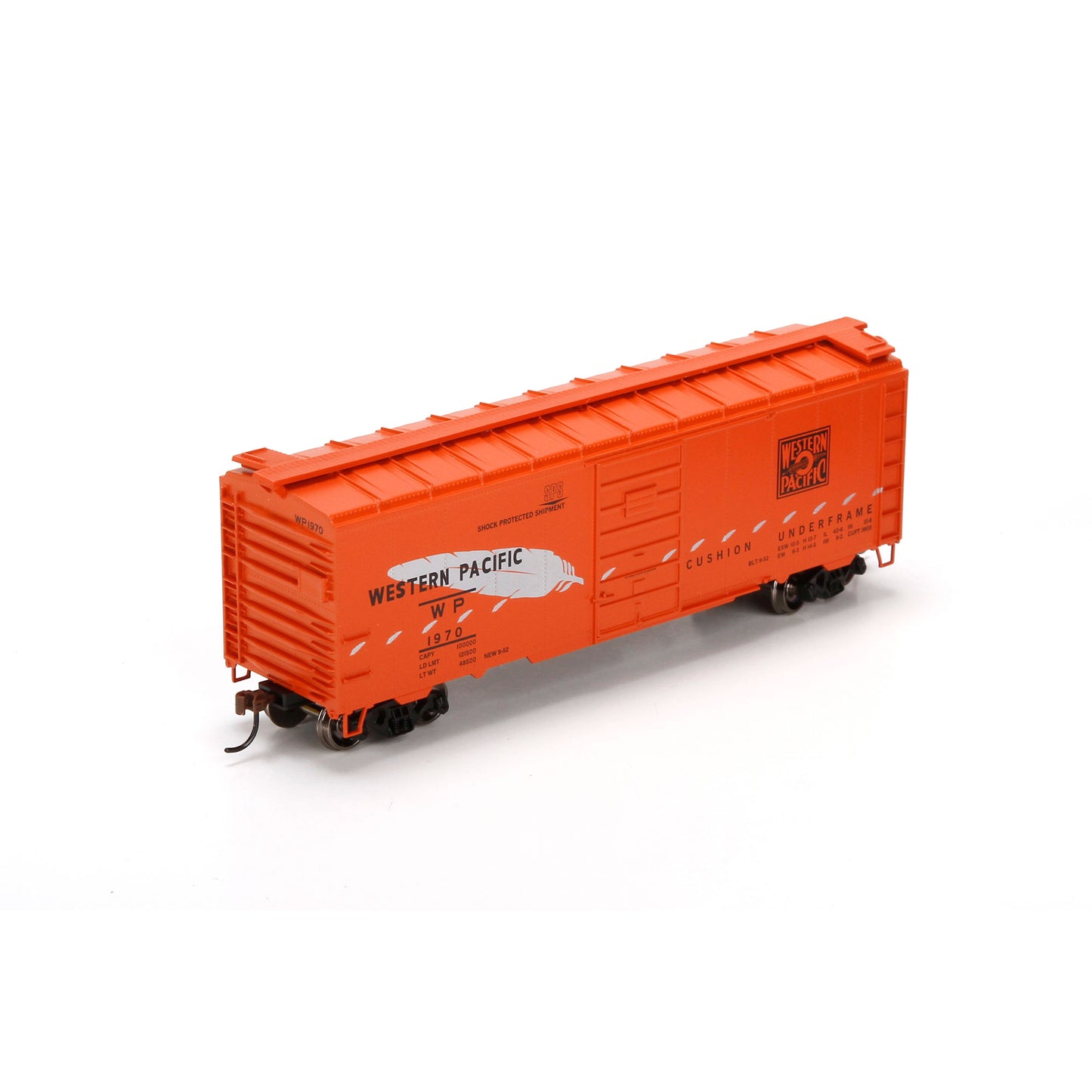 Athearn 72340 HO Western Pacific 40' Superior Door Box #1970