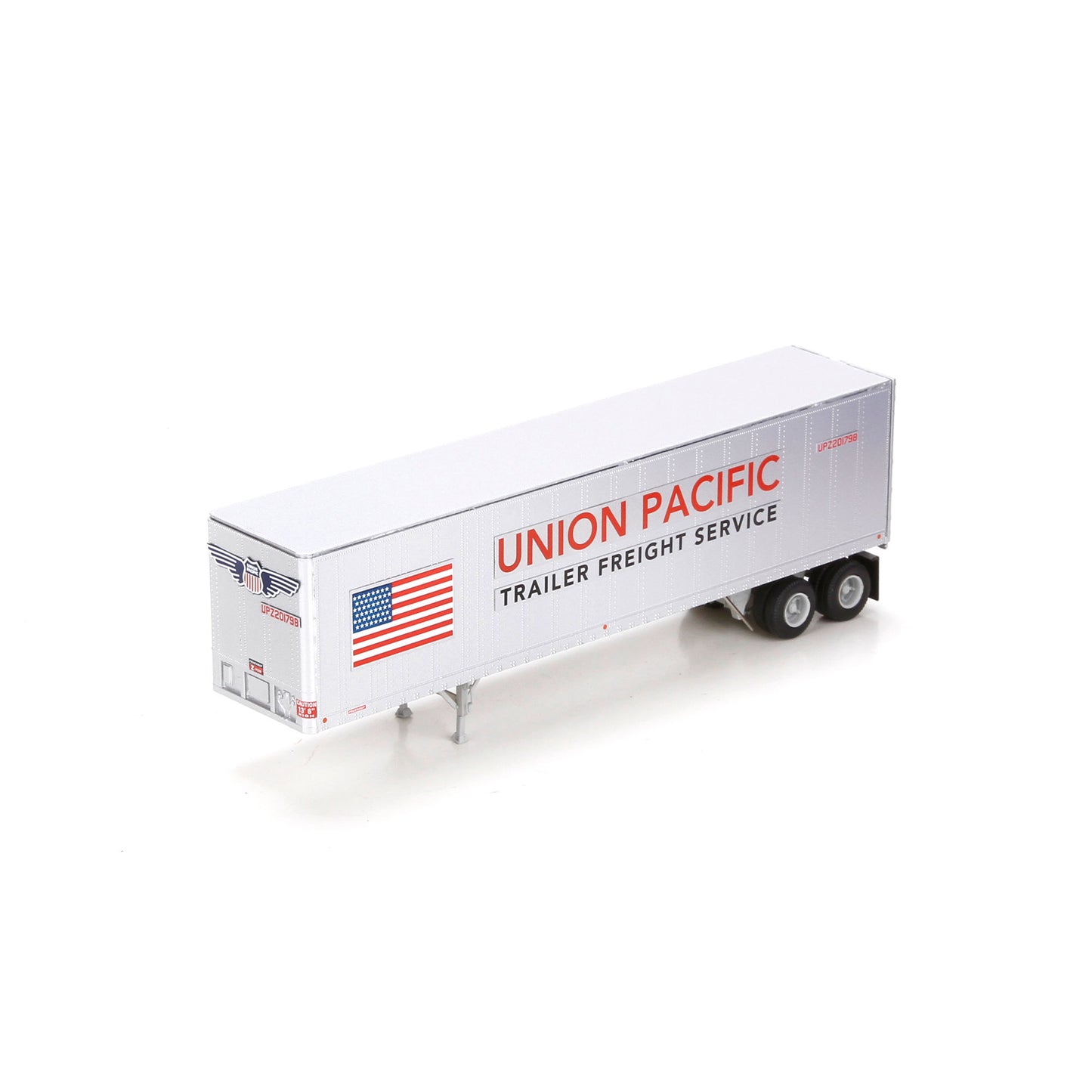 Athearn 73335 HO Union Pacific 40' Fruehauf Z-Van Trailer #201798