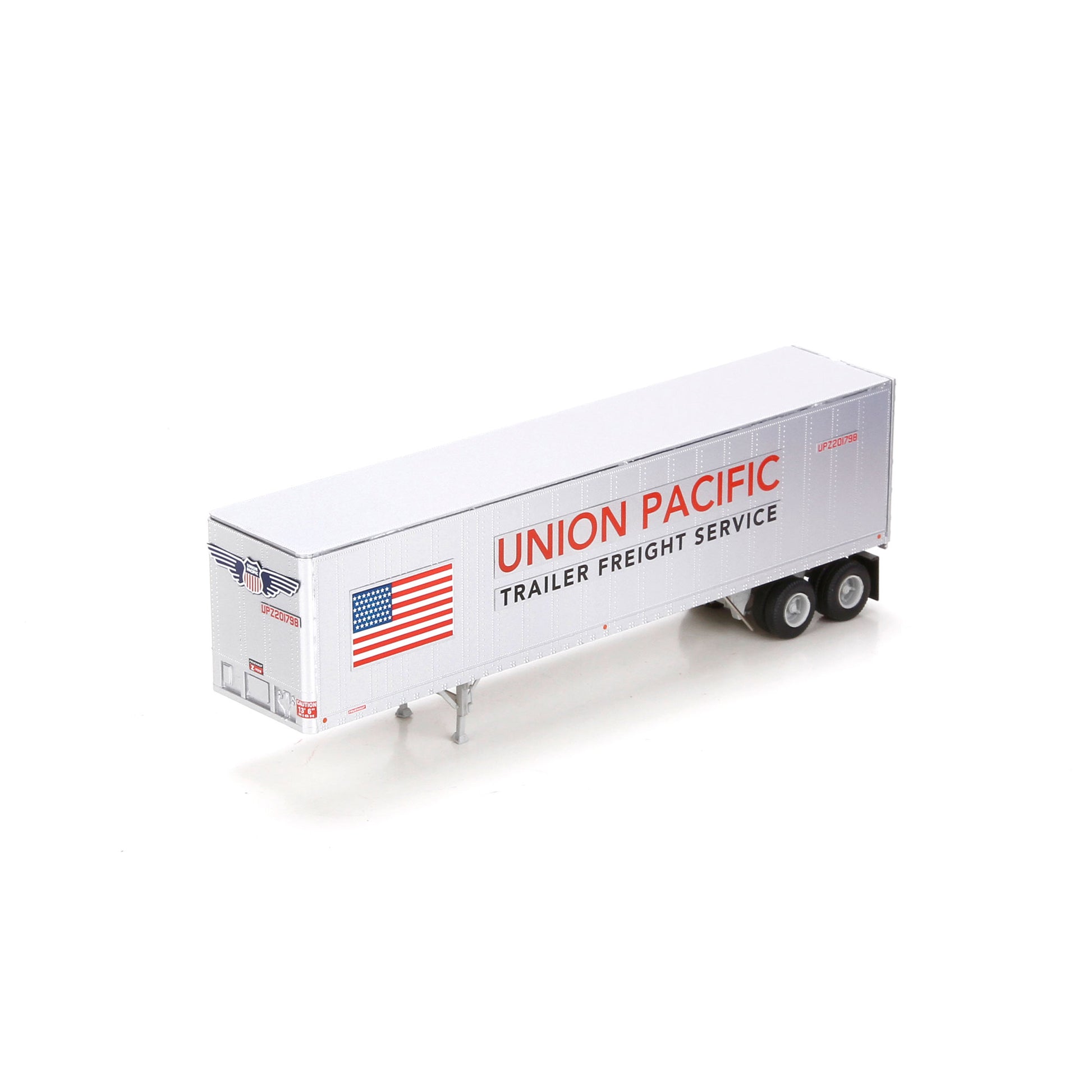 Athearn 73335 HO Union Pacific 40' Fruehauf Z-Van Trailer #201798