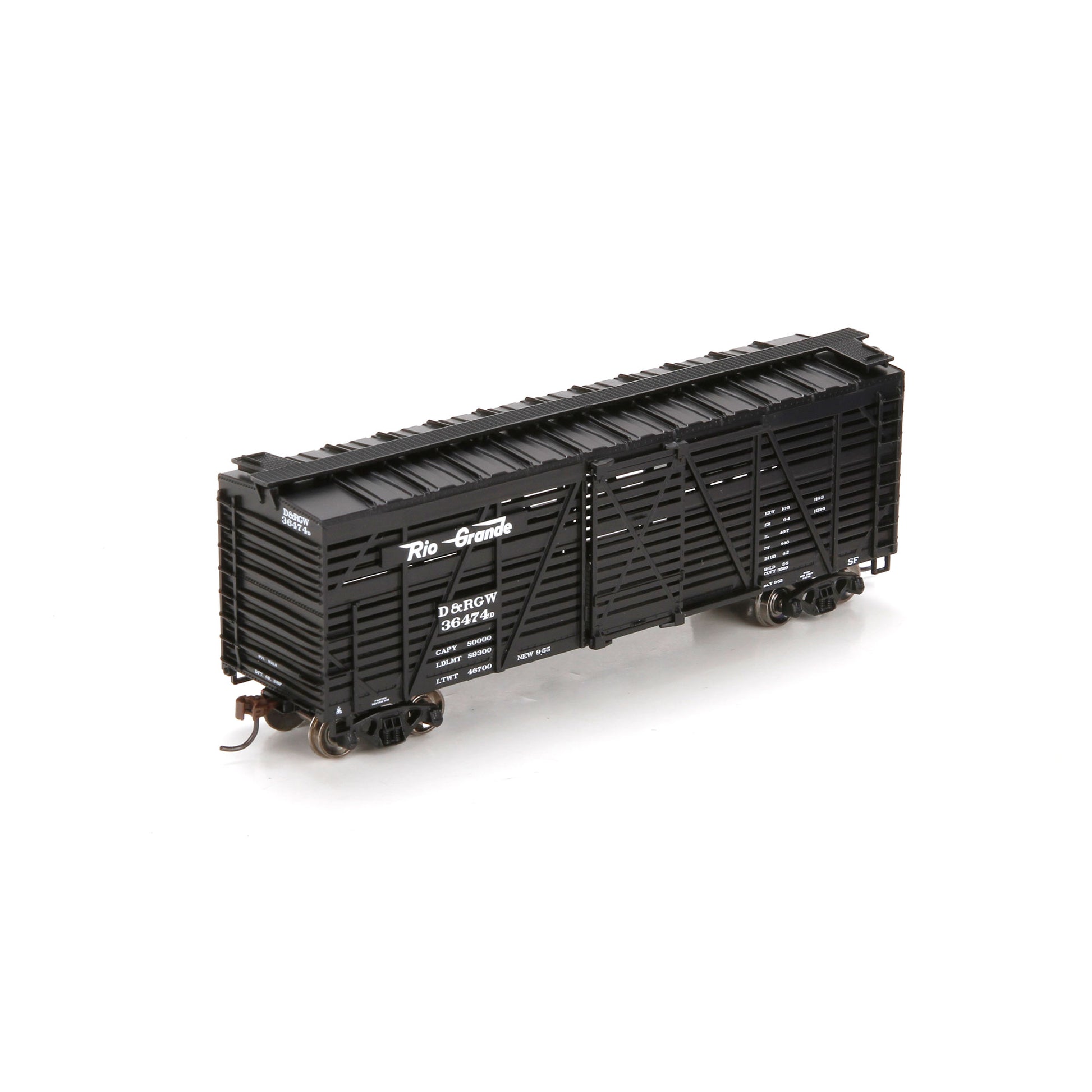Athearn 75979 HO Denver and Rio Grande Western 40' Stock Car #36474D