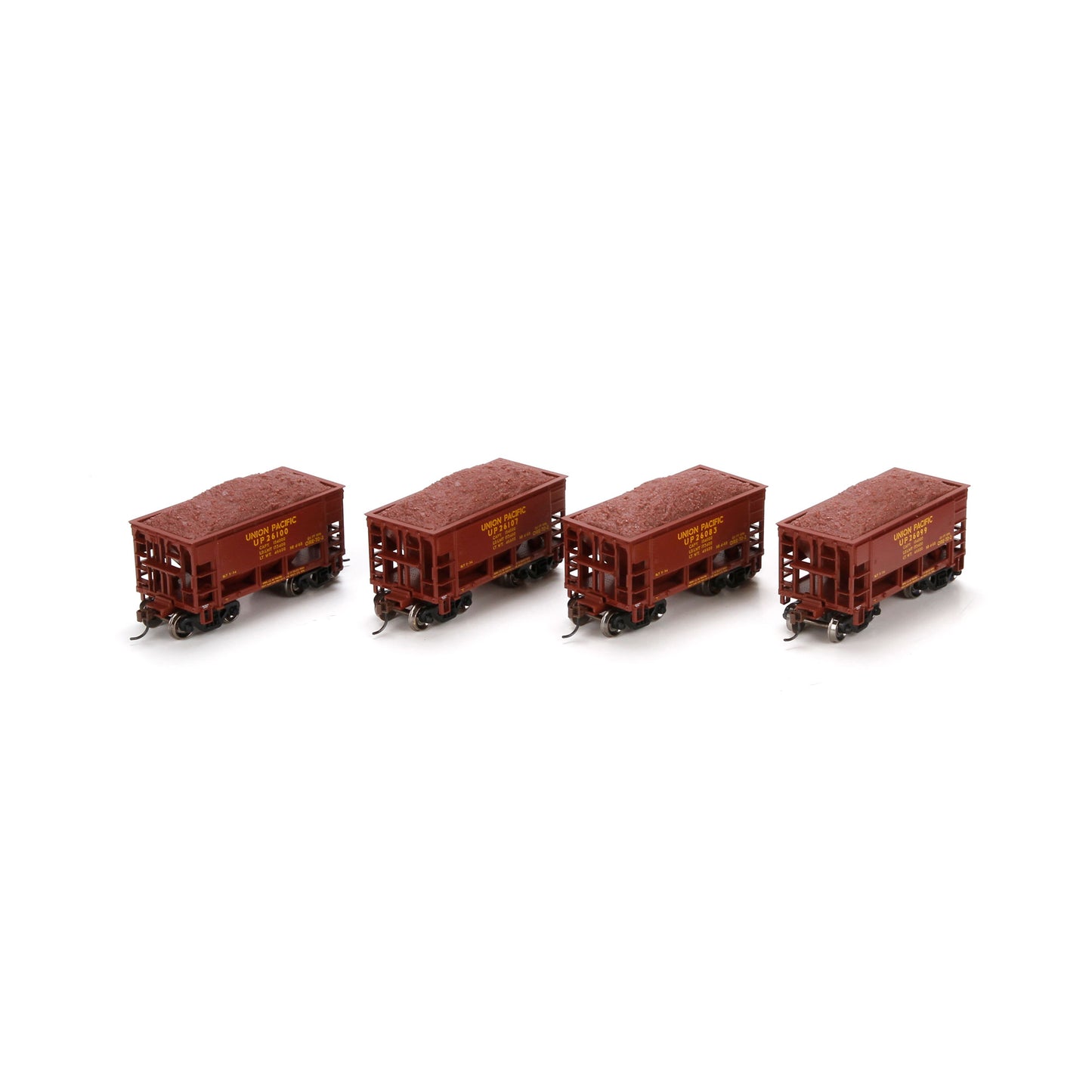 Athearn 87086 HO Union Pacific 24' Offset Ore Car with Load #3 (4)