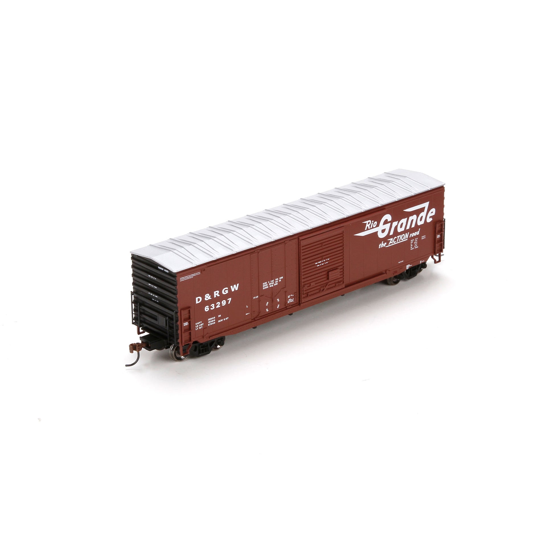 Athearn 89515 HO Denver and Rio Grande Western 50' FMC Combo Door Box #63297