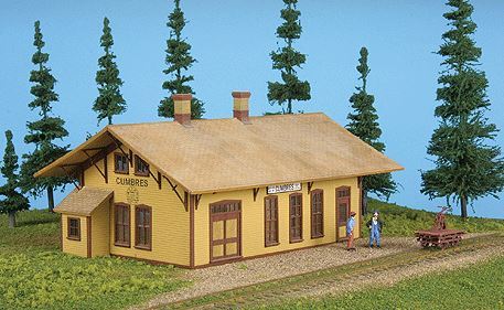 American Model Builders 155 HO D&RGW Cumbres Depot Laser Art Building Kit