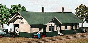 American Model Builders 627 Laser Art Union Pacific 1-Story Depot N Scale Kit