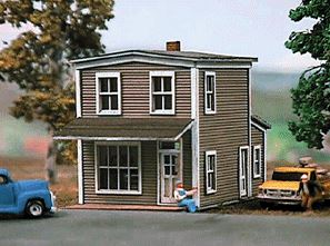 American Model Builders 636 N Scale Laser Art Springfield Cafe Laser Kit